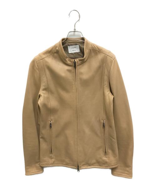 STUDIOUS（ステュディオス）STUDIOUS (ステュディオス) シングルライダースジャケット キャメル サイズ:1の古着・服飾アイテム