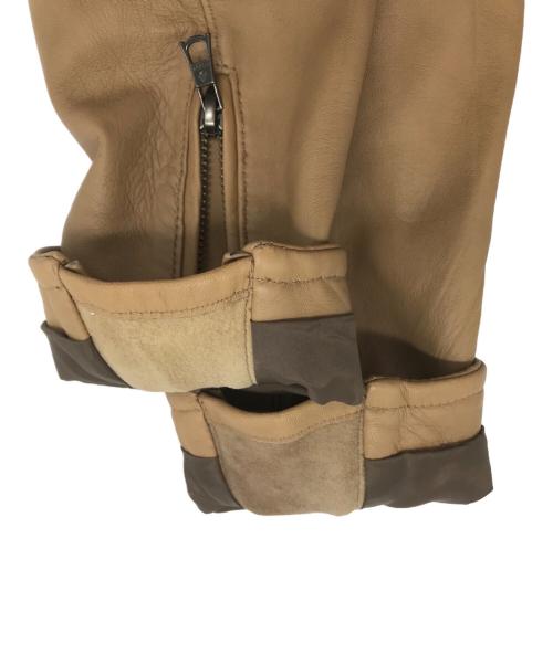 STUDIOUS（ステュディオス）STUDIOUS (ステュディオス) シングルライダースジャケット キャメル サイズ:1の古着・服飾アイテム