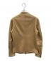 STUDIOUS (ステュディオス) シングルライダースジャケット キャメル サイズ:1：6000円