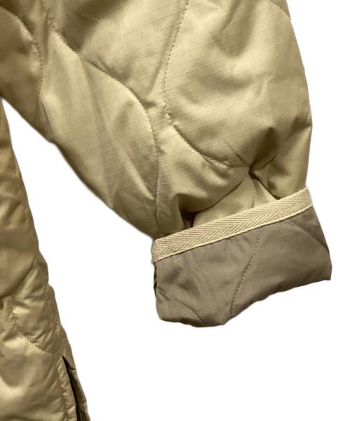 TAION（タイオン）TAION (タイオン) ミリタリー Vネックジップ ダウンコート ベージュ サイズ:XSの古着・服飾アイテム