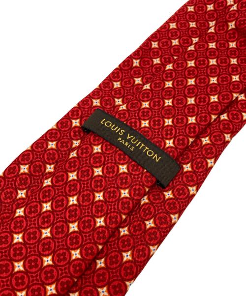 LOUIS VUITTON（ルイ ヴィトン）LOUIS VUITTON (ルイ ヴィトン) ネクタイ レッド×アイボリー サイズ:Fの古着・服飾アイテム