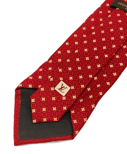 LOUIS VUITTON（ルイ ヴィトン）LOUIS VUITTON (ルイ ヴィトン) ネクタイ レッド×アイボリー サイズ:Fの古着・服飾アイテム