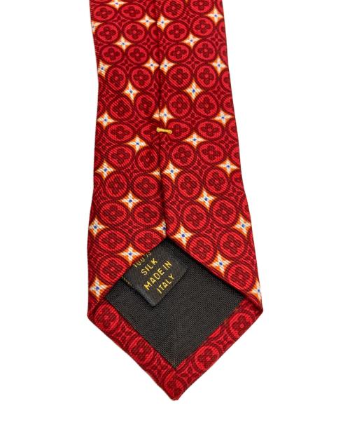 LOUIS VUITTON（ルイ ヴィトン）LOUIS VUITTON (ルイ ヴィトン) ネクタイ レッド×アイボリー サイズ:Fの古着・服飾アイテム
