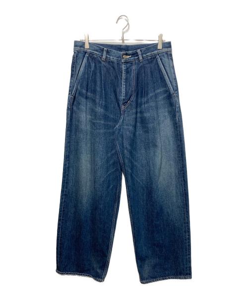 Graphpaper（グラフペーパー）Graphpaper (グラフペーパー) Selvage Denim Two Tuck Pants インディゴ サイズ:1の古着・服飾アイテム