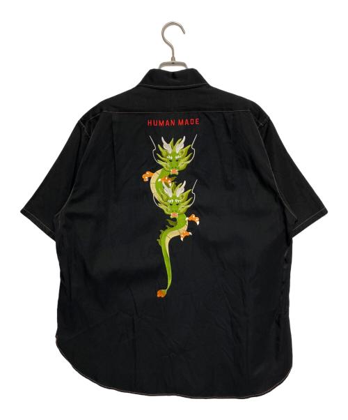 HUMAN MADE（ヒューマンメイド）HUMAN MADE (ヒューマンメイド) DRAGON S/S SHIRT ブラック サイズ:XLの古着・服飾アイテム