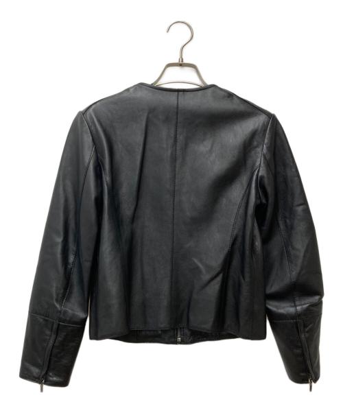 23区（ニジュウサンク）23区 (ニジュウサンク) ラムレザージャケット ブラック サイズ:32の古着・服飾アイテム