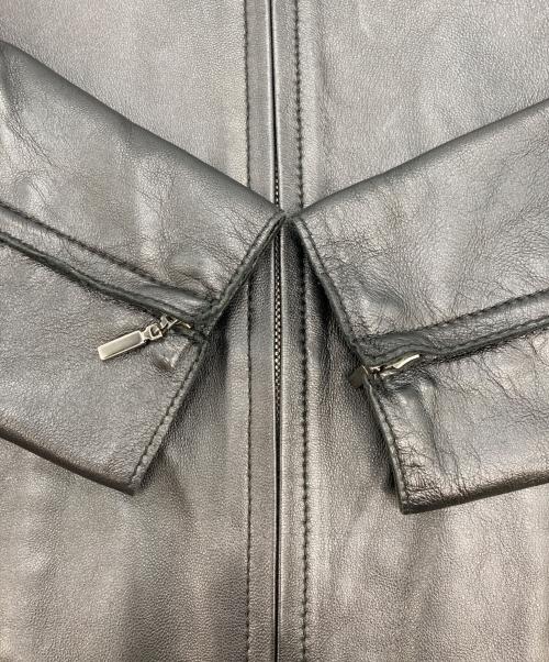 23区（ニジュウサンク）23区 (ニジュウサンク) ラムレザージャケット ブラック サイズ:32の古着・服飾アイテム