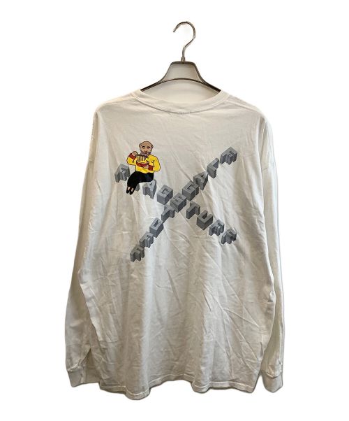 flagstuff（フラグスタフ）flagstuff (フラグスタフ) Don't Come (ドントカム) プリントTシャツ ホワイト サイズ:XXLの古着・服飾アイテム