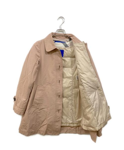 BLUE LABEL CRESTBRIDGE（ブルーレーベルクレストブリッジ）BLUE LABEL CRESTBRIDGE (ブルーレーベルクレストブリッジ) ダウンライナー付ステンコート ピンクベージュ サイズ:38の古着・服飾アイテム