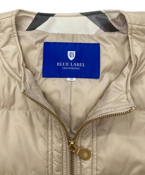 BLUE LABEL CRESTBRIDGE（ブルーレーベルクレストブリッジ）BLUE LABEL CRESTBRIDGE (ブルーレーベルクレストブリッジ) ダウンライナー付ステンコート ピンクベージュ サイズ:38の古着・服飾アイテム