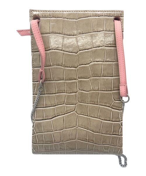 SAGAN VIENNA（サガン ヴィエンナ）SAGAN VIENNA (サガン ヴィエンナ) クロコダイル柄チェーンショルダーバッグの古着・服飾アイテム