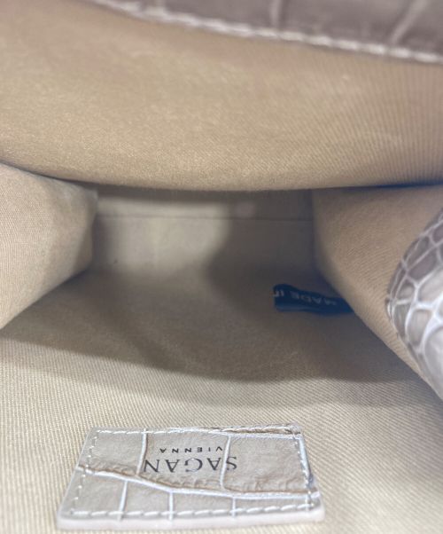 SAGAN VIENNA（サガン ヴィエンナ）SAGAN VIENNA (サガン ヴィエンナ) クロコダイル柄チェーンショルダーバッグの古着・服飾アイテム