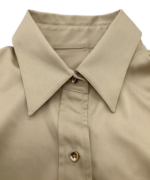 Loungedress（ラウンジドレス）Loungedress (ラウンジドレス) サテンBIGシャツ ベージュ サイズ:Fの古着・服飾アイテム