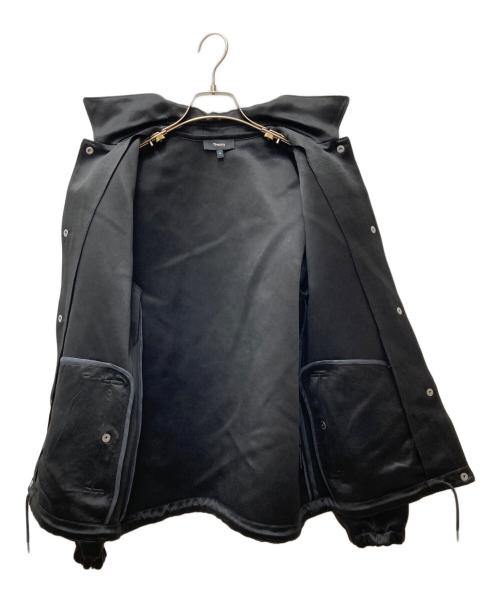 theory（セオリー）theory (セオリー) Bonded Satin Coaches JKT ブラック サイズ:Mの古着・服飾アイテム