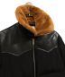 中古・古着 Maison Margiela (メゾンマルジェラ) レザー切替ファーダウンコート ブラック サイズ:46：55000円
