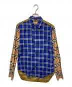 BURBERRYバーバリー）の古着「クレイジーパターンタータンチェックシャツ」｜マルチカラー