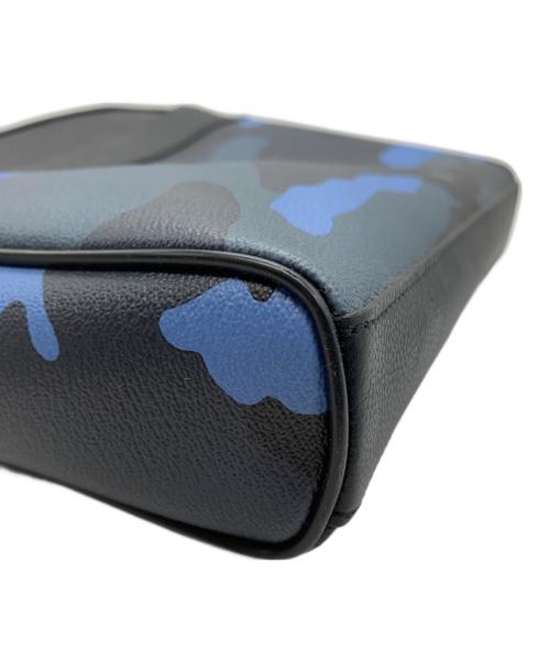 COACH（コーチ）COACH (コーチ) ショルダーバッグ ブラック×ネイビーの古着・服飾アイテム