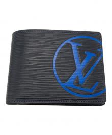 LOUIS VUITTON（ルイ ヴィトン）の古着「2つ折り財布」｜ネイビー