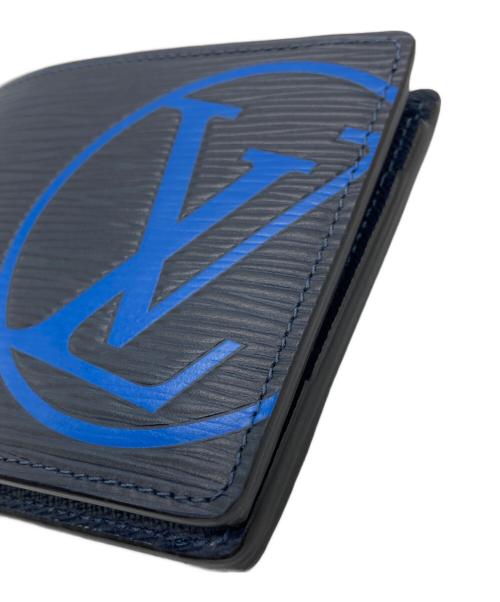 LOUIS VUITTON（ルイ ヴィトン）LOUIS VUITTON (ルイ ヴィトン) 2つ折り財布 ネイビーの古着・服飾アイテム