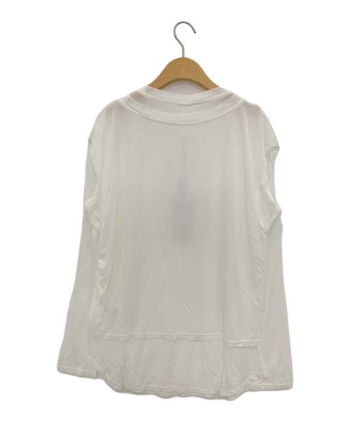 WHYTO（ホワイト）WHYTO (ホワイト) SHEER LAYERED TEE ホワイト サイズ:-の古着・服飾アイテム
