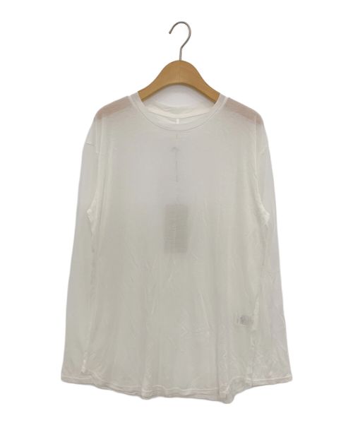 WHYTO（ホワイト）WHYTO (ホワイト) SHEER LAYERED TEE ホワイト サイズ:-の古着・服飾アイテム