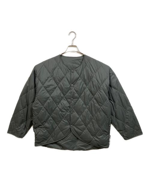 The Loft labo（ザロフトラボ）The Loft labo (ザロフトラボ) NANGA (ナンガ) REVERSIBLE QUILTING DOWN CARDIGAN チャコールグレー サイズ:SIZE 2の古着・服飾アイテム