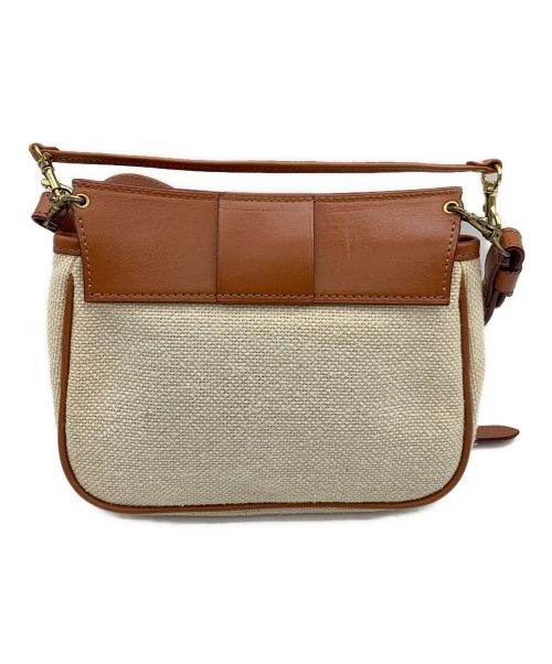 ITAGAKI（イタガキ）ITAGAKI (イタガキ) サドルショルダーバッグ ブラウン×ホワイトの古着・服飾アイテム