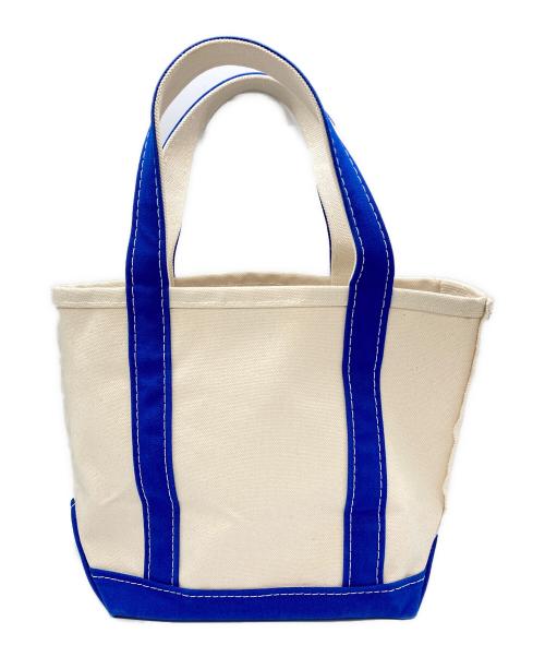 L.L.Bean（エルエルビーン）L.L.Bean (エルエルビーン) トートバッグ ホワイト×ブルーの古着・服飾アイテム