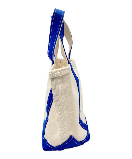 L.L.Bean（エルエルビーン）L.L.Bean (エルエルビーン) トートバッグ ホワイト×ブルーの古着・服飾アイテム