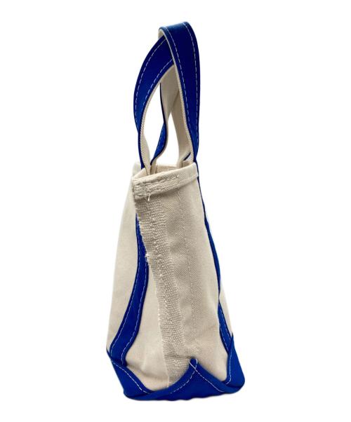 L.L.Bean（エルエルビーン）L.L.Bean (エルエルビーン) トートバッグ ホワイト×ブルーの古着・服飾アイテム