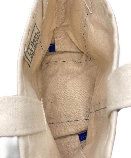 L.L.Bean（エルエルビーン）L.L.Bean (エルエルビーン) トートバッグ ホワイト×ブルーの古着・服飾アイテム