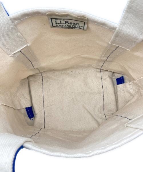 L.L.Bean（エルエルビーン）L.L.Bean (エルエルビーン) トートバッグ ホワイト×ブルーの古着・服飾アイテム
