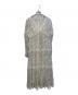 HER LIP TO（ハーリップトゥ）の古着「Monotone Floral Pleated Dress」｜アイボリー