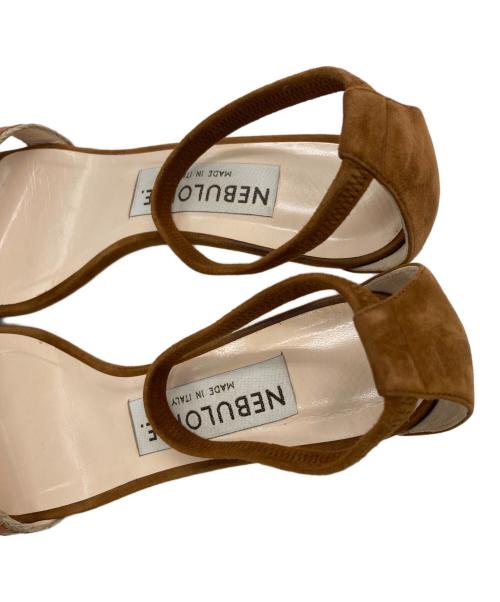 NEBULONIE（ネブローニ）NEBULONIE (ネブローニ) コンビストラップサンダル ブラウン サイズ:36 1/2の古着・服飾アイテム