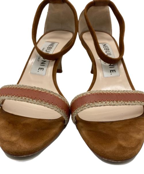 NEBULONIE（ネブローニ）NEBULONIE (ネブローニ) コンビストラップサンダル ブラウン サイズ:36 1/2の古着・服飾アイテム