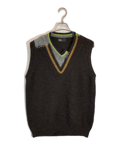 KOLOR（カラー）KOLOR (カラー) ドッキングニットベスト ブラウン サイズ:SIZE 3の古着・服飾アイテム