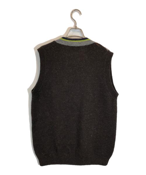 KOLOR（カラー）KOLOR (カラー) ドッキングニットベスト ブラウン サイズ:SIZE 3の古着・服飾アイテム