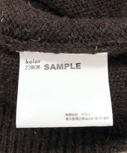 KOLOR（カラー）KOLOR (カラー) ドッキングニットベスト ブラウン サイズ:SIZE 3の古着・服飾アイテム