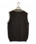 KOLOR (カラー) ドッキングニットベスト ブラウン サイズ:SIZE 3：12000円