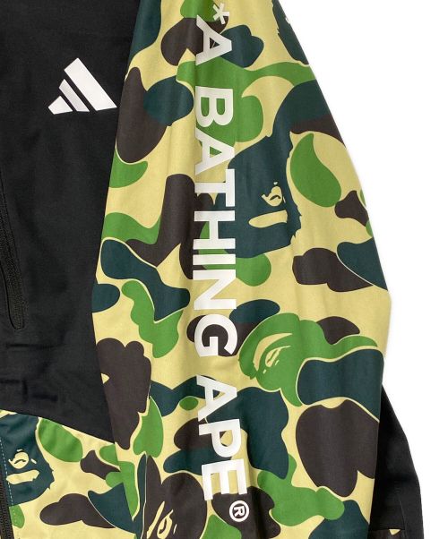 adidas（アディダス）adidas (アディダス) A BATHING APE (アベイシングエイプ) WIND.RDY JACKET ブラック サイズ:XLの古着・服飾アイテム