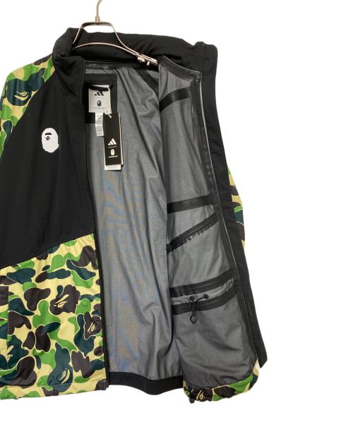 adidas（アディダス）adidas (アディダス) A BATHING APE (アベイシングエイプ) WIND.RDY JACKET ブラック サイズ:XLの古着・服飾アイテム