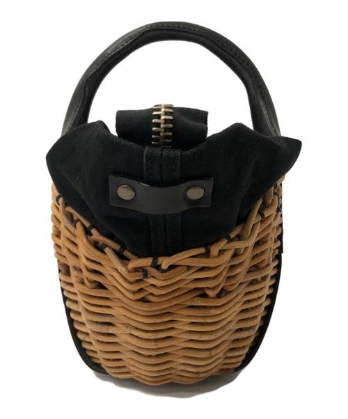 ebagos（エバゴス）ebagos (エバゴス) オイルショルダーファスナー付きバスケットの古着・服飾アイテム
