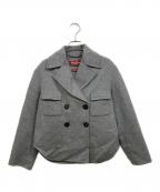 Max Mara Studioマックスマーラ ストゥディオ）の古着「ダブルフェイスショートコート」｜グレー