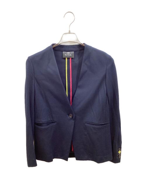 PS Paul Smith（ＰＳポールスミス）PS Paul Smith (ＰＳポールスミス) ミラノジャージーテーラリング ジャケット ネイビー サイズ:38の古着・服飾アイテム