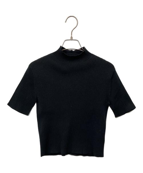 CFCL（シーエフシーエル）CFCL (シーエフシーエル) 半袖リブニット ブラック サイズ:3の古着・服飾アイテム