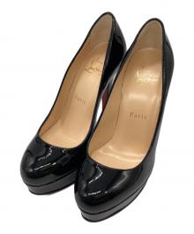 Christian Louboutin（クリスチャン・ルブタン）の古着「エナメルパンプス」｜ブラック