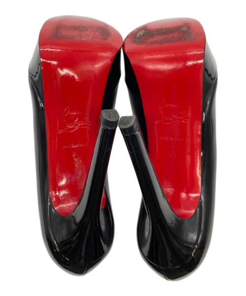 Christian Louboutin（クリスチャン・ルブタン）Christian Louboutin (クリスチャン・ルブタン) エナメルパンプス ブラック サイズ:35の古着・服飾アイテム