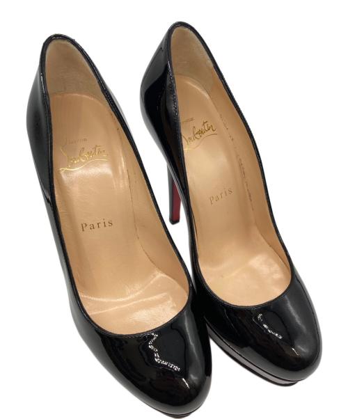 Christian Louboutin（クリスチャン・ルブタン）Christian Louboutin (クリスチャン・ルブタン) エナメルパンプス ブラック サイズ:35の古着・服飾アイテム