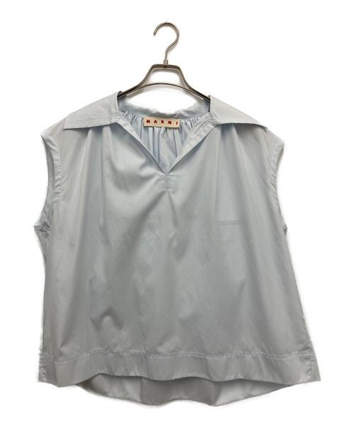 MARNI（マルニ）MARNI (マルニ) ノースリーブシャツ ライトブルー サイズ:38の古着・服飾アイテム