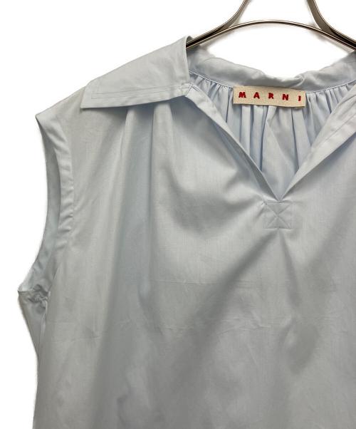 MARNI（マルニ）MARNI (マルニ) ノースリーブシャツ ライトブルー サイズ:38の古着・服飾アイテム